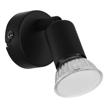 Eglo - LED Стенен спот 1xGU10/2,8W/230V 3000K черен