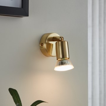 Eglo - LED Стенен спот 1xGU10/2,8W/230V 3000K златист