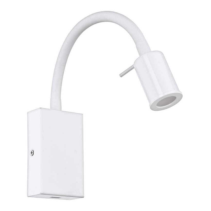 Eglo - LED Стенен спот с USB зарядно 1xLED/3,5W/230V бял