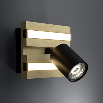 Eglo - LED стенен точков аплик LED/2,2W/230V + 2xLED/1,2W + 2xLED/2W бежово/черно