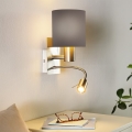 Eglo - LED Стенна лампа 1xE27/40W+LED/3,5W сива