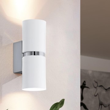 Eglo - LED Стенна лампа 2xGU10-LED/4W/230V