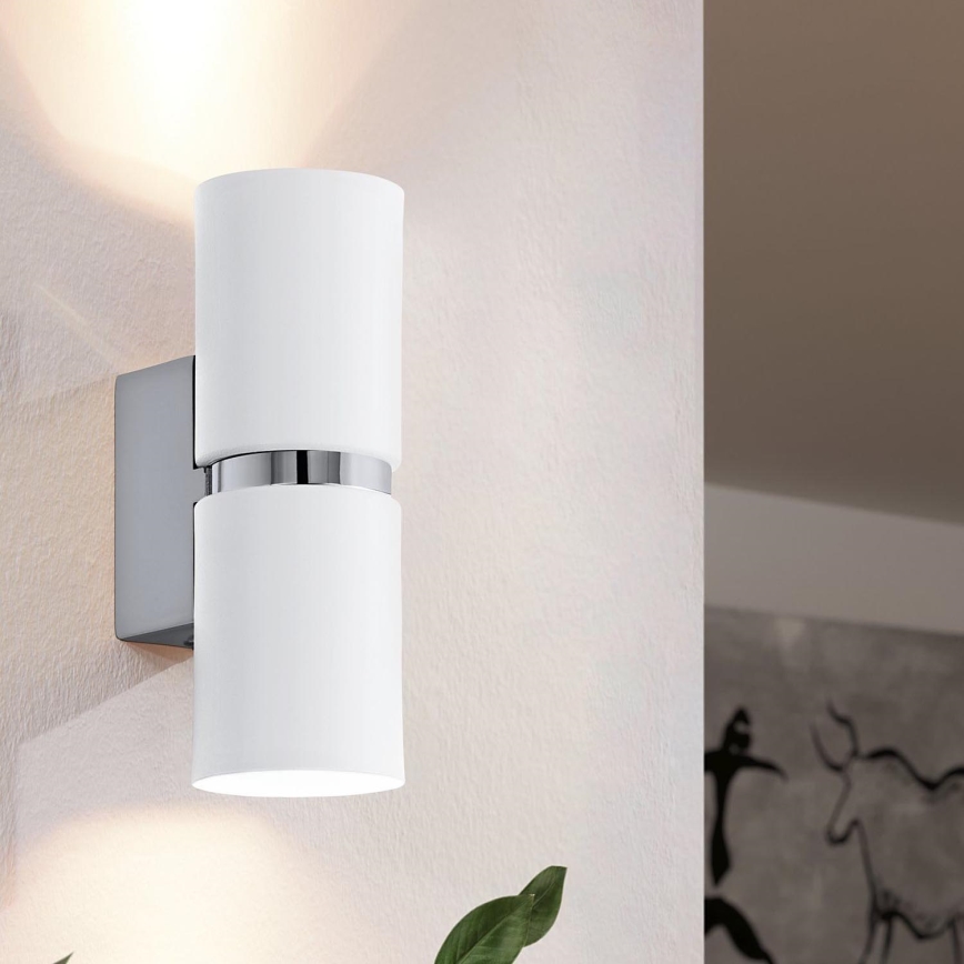 Eglo - LED Стенна лампа 2xGU10-LED/4W/230V