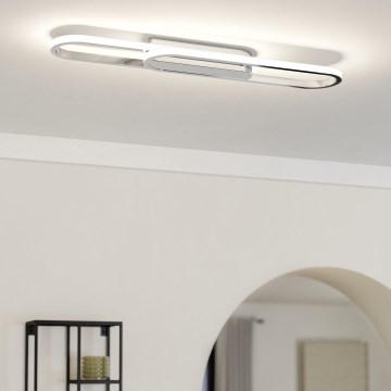 Eglo - LED таванен плафон LED/20W/230V 2700/4000/6500K лъскав хром