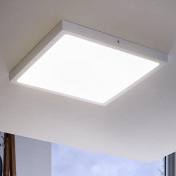 Eglo - LED таванно осветително тяло 1xLED/25W/230V бяло квадратно 4000K 40x40 см