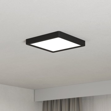 Eglo - LED таванно осветително тяло LED/10,5W/230V 2700/4000/6500K 22x22cm черно