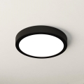 Eglo - LED таванно осветително тяло за баня LED/17W/230V, черно, IP44, Ø 21 см