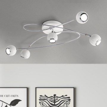 Eglo - LED Точково осветително тяло 5xGU10-LED/3W/230V