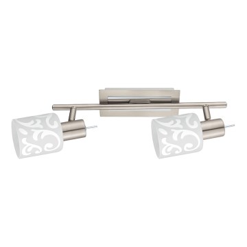 Eglo - LED точково осветително тяло MY CHOICE 2xE14/4W/230V мат хром/бяло