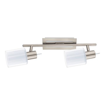 Eglo - LED точково осветително тяло MY CHOICE 2xE14/4W/230V мат хром/бяло