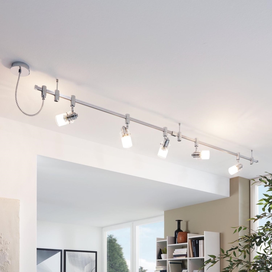 Eglo - LED Точково осветление, луна 5xGU10-LED/5W/230V