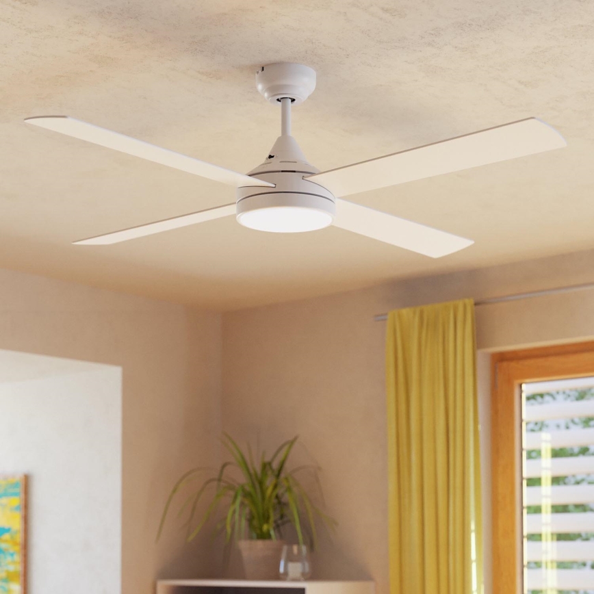 Eglo - LED Вентилатор за таван LED/20W/230V 3000/4000/5000K + дистанционно управление бял