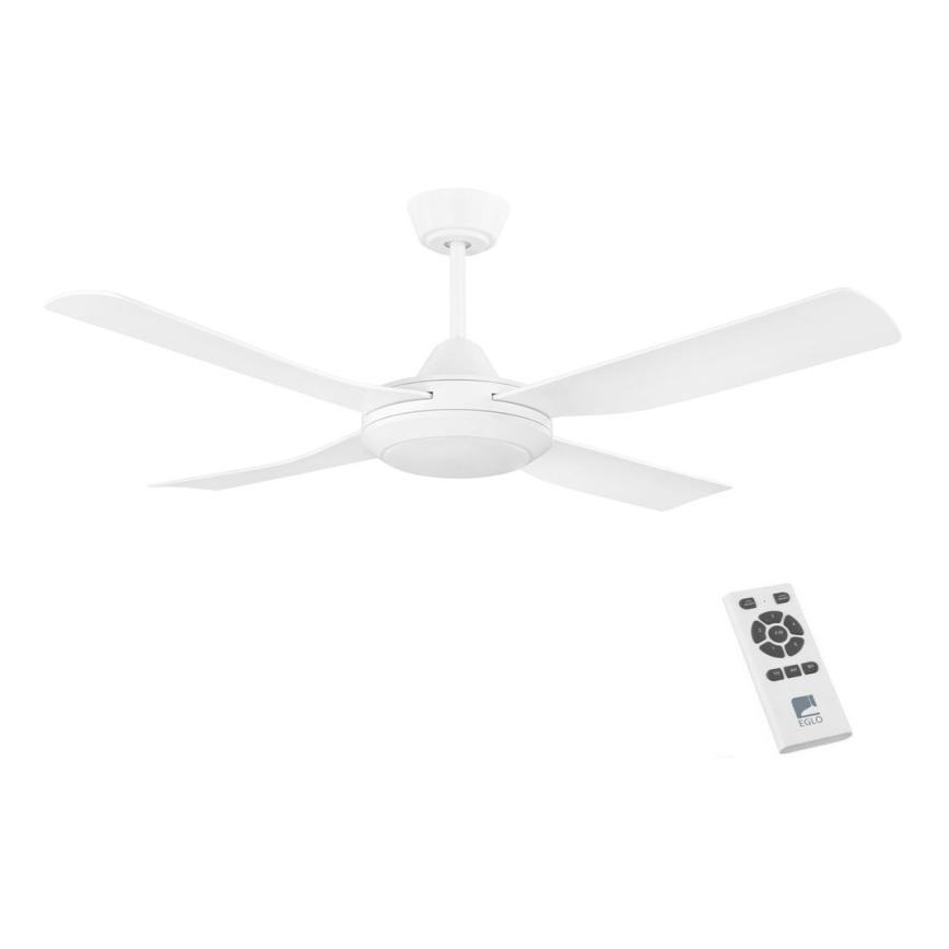 Eglo - LED Вентилатор за таван LED/20W/230V бял + дистанционно управление