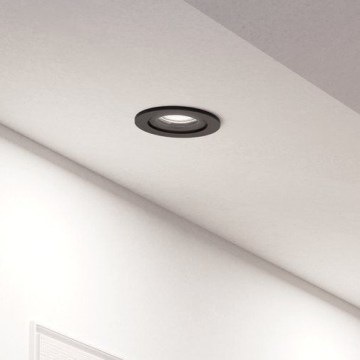 Eglo - LED вградено точково осветително тяло 1xGU10/4,5W/230V черно