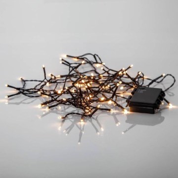 Eglo - LED външен коледен гирлянд 80xLED/3xAA 6,1м IP44