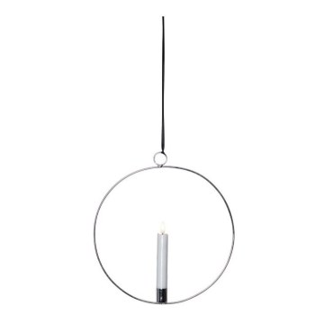 Eglo - LED Коледна декорация 1xLED/0,06W/1xAA сребриста