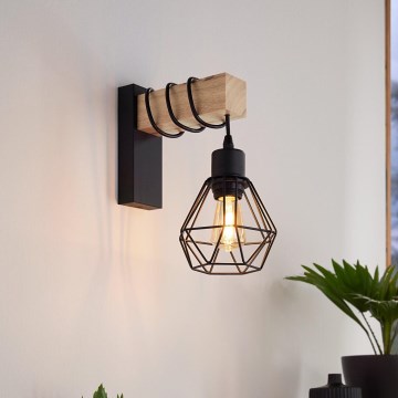 Eglo - Настенно осветително тяло TOWNSHEND 1xE27/60W/230V