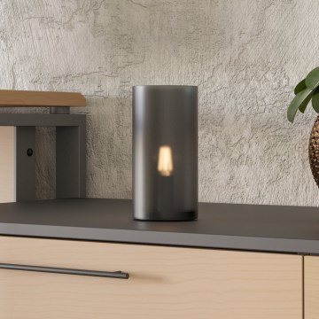 Eglo - Настолна лампа 1xE14/40W/230V черен