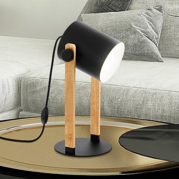 Eglo - Настолна лампа 1xE27/28W/230V - FSC сертифицирано