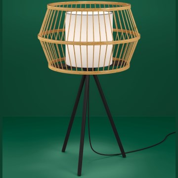 Eglo - Настолна лампа 1xE27/40W/230V бамбук