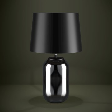 Eglo - Настолна лампа 1xE27/40W/230V черен/опушен