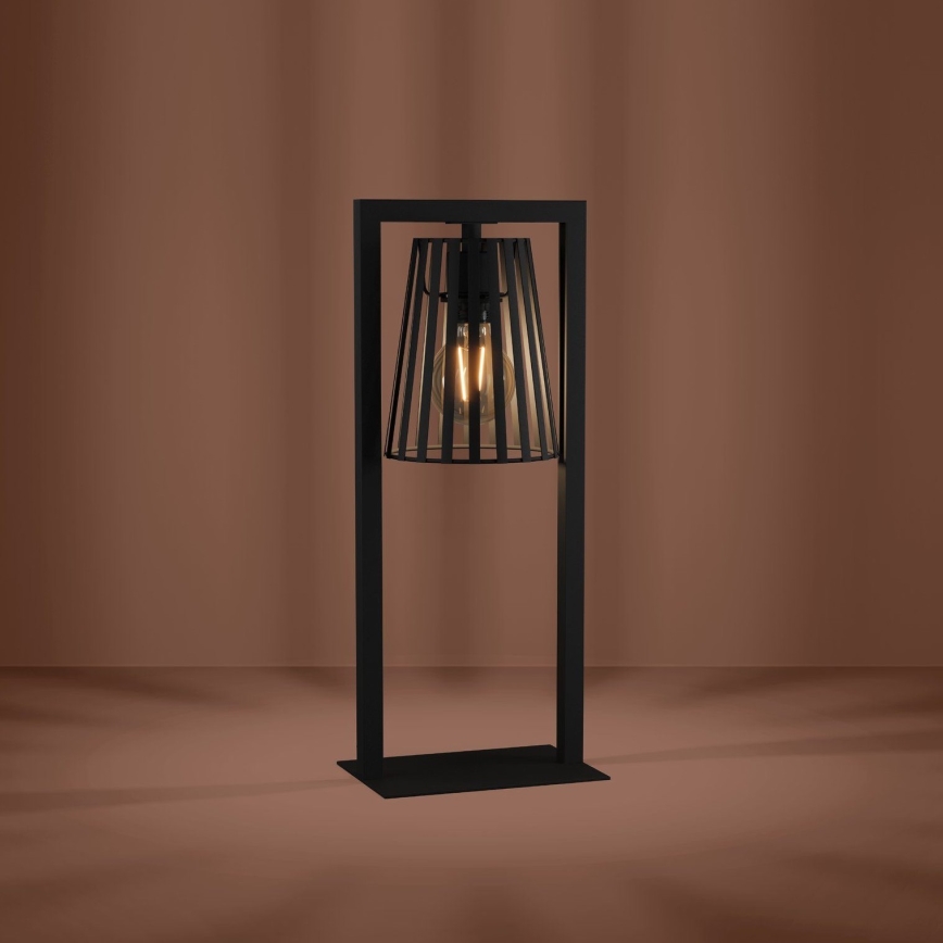 Eglo - Настолна лампа 1xE27/40W/230V черен