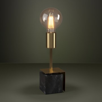 Eglo - Настолна лампа 1xE27/40W/230V златист/черен мрамор