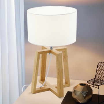 Eglo - Настолна лампа 1xE27/60W/230V - FSC сертифицирано