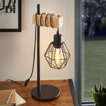 Eglo - Настолна лампа TOWNSHEND 1xE27/60W/230V - FSC сертифицирано