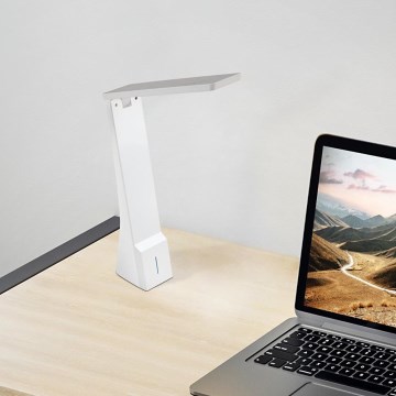 Eglo - Настолна LED лампа с димер LED/1,8W/230V бяла
