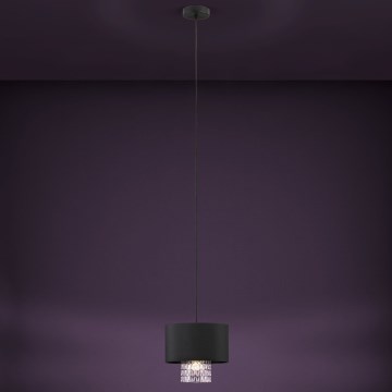 Eglo - Пендел 1xE27/40W/230V черен