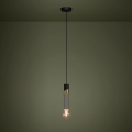 Eglo - Пендел 1xE27/40W/230V черен/златист