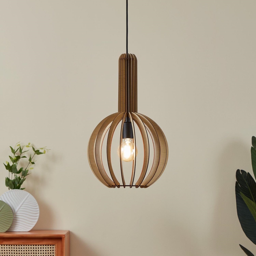 Eglo - Пендел 1xE27/40W/230V Ø 31 см бежов