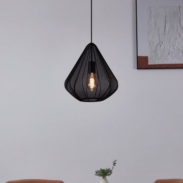 Eglo - Пендел 1xE27/40W/230V Ø 33,5 см черен