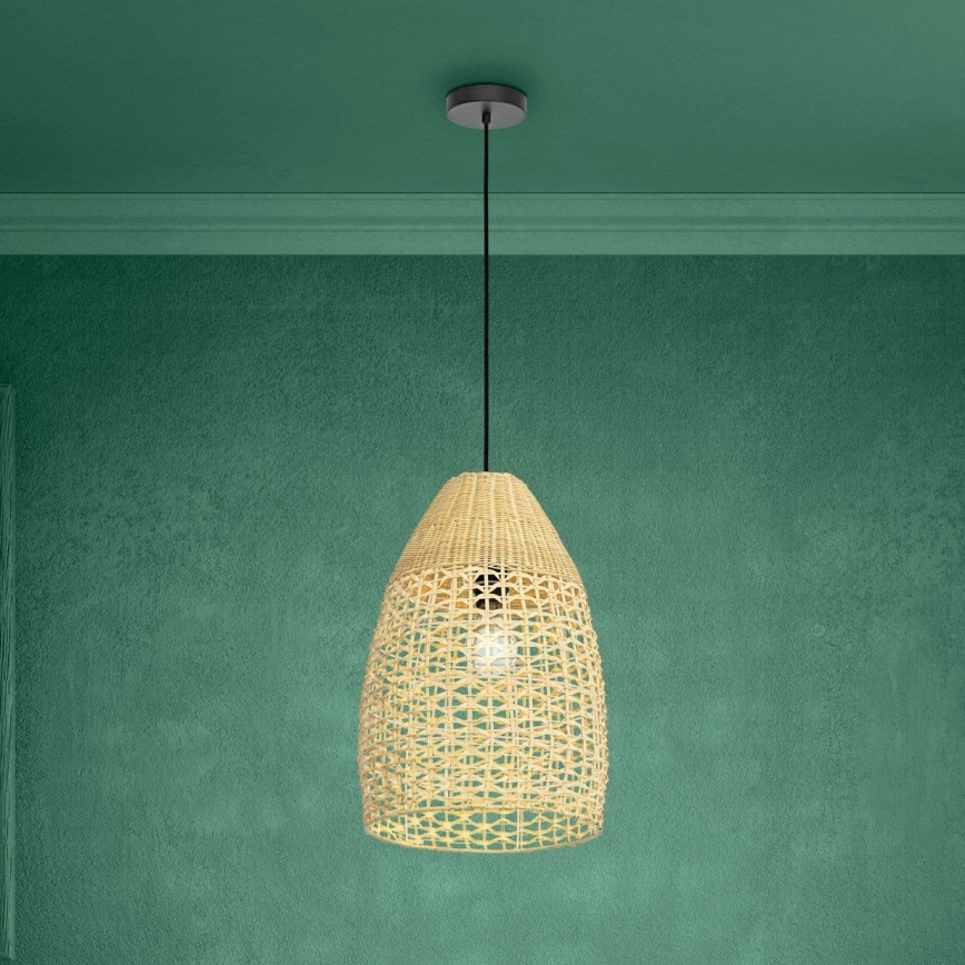 Eglo - Пендел 1xE27/40W/230V Ø 35 см бамбук