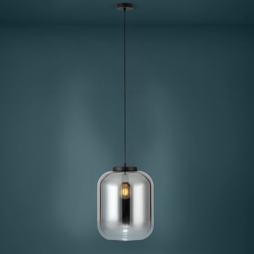 Eglo - Пендел 1xE27/40W/230V Ø 35 см опушен