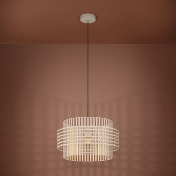 Eglo - Пендел 1xE27/40W/230V Ø 48 см кремав