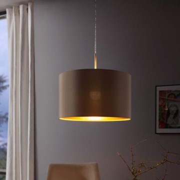 Eglo - Пендел 1xE27/60W/230V таупе