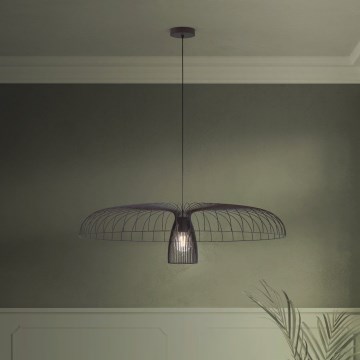 Eglo - Пендел 1xE27/60W/230V Ø 98,5 см черен