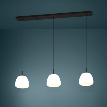 Eglo - Пендел 3xE27/40W/230V черен