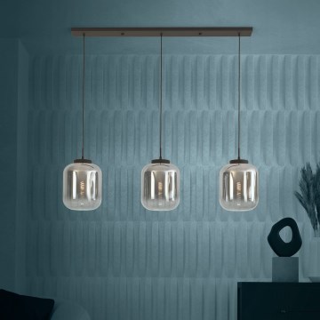 Eglo - Пендел 3xE27/40W/230V опушен