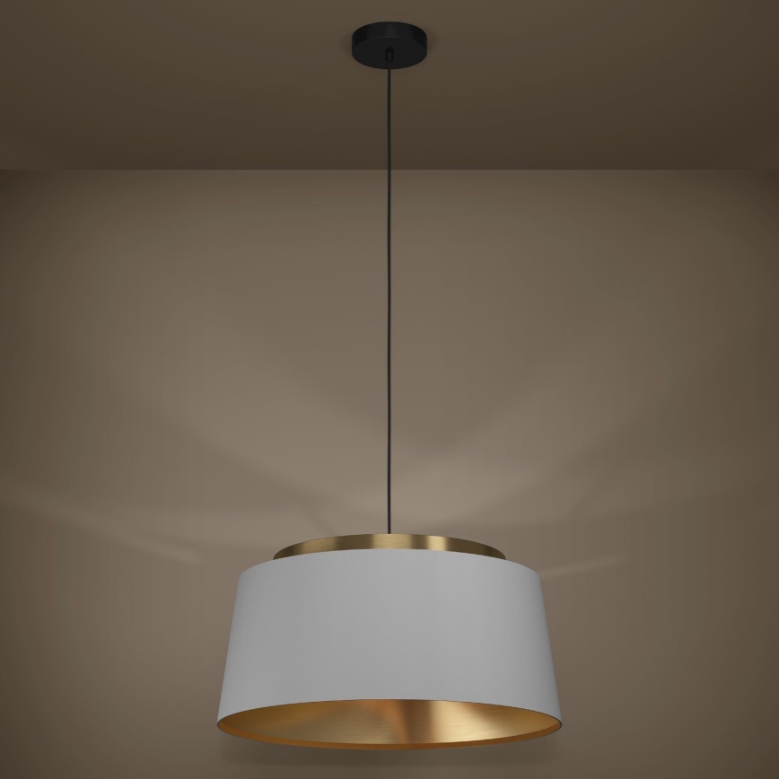 Eglo - Пендел 3xE27/40W/230V сив/златист