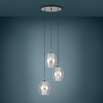 Eglo - Пендел 3xE27/60W/230V опушен
