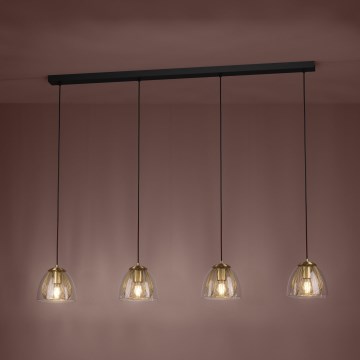 Eglo - Пендел 4xE27/40W/230V златист