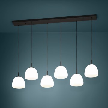 Eglo - Пендел 6xE27/40W/230V черен