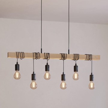 Eglo - Пендел TOWNSHEND 6xE27/60W/230V - FSC сертифицирано