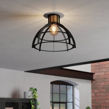 Eglo - Плафон 1xE27/40W/230V черен