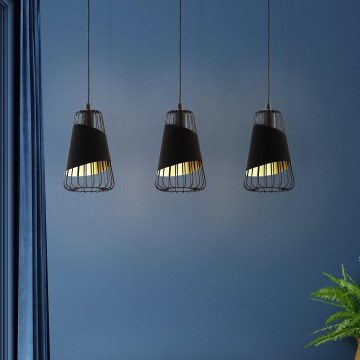 Eglo - Полилей на верижка 3xE27/60W/230V