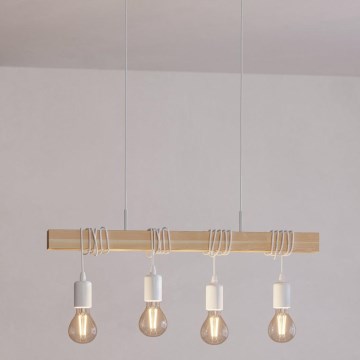 Eglo - Полилей на верижка TOWNSHEND 4xE27/60W/230V