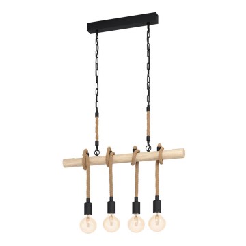 Eglo - Полилей на въже 4xE27/40W/230V